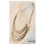 Autre Marque Collana multifilo UNOAERRE in bronzo placcato oro e placcato argento D'oro - vista 9