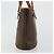 Céline Celine Vintage Macadam Canvas and Leather Marrone - vista 3