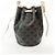 Céline Celine Triomphe Bucket em couro com cordão Marrom - vista 2