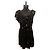 Schwarzes Seidenkleid von Saint Laurent mit Sternen- und Mondprint (2018)