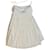 Falda plisada Hermès de seda y algodón Blanco  - Ansicht 1