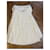 Falda plisada Hermès de seda y algodón Blanco  - Ansicht 2