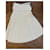 Falda plisada Hermès de seda y algodón Blanco  - Ansicht 3