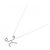 Autre Marque Au750 Weißgold Initial H Diamant-Halskette Silber - Ansicht 2