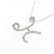 Autre Marque Au750 Weißgold Initial H Diamant-Halskette Silber - Ansicht 3