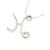 Autre Marque Au750 Weißgold Initial H Diamant-Halskette Silber - Ansicht 4