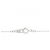 Autre Marque Au750 Weißgold Initial H Diamant-Halskette Silber - Ansicht 5