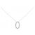 Autre Marque Collar de Diamante Pt900 Plata