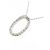Autre Marque Collar de Diamante Pt900 Plata - vista 4