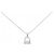 Autre Marque Collana in platino e diamanti Argento