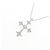 Autre Marque Collana con Croce in Diamanti in Oro Bianco K10 Argento - vista 3