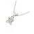 Autre Marque Collana a Fiore con Diamanti in Oro Bianco Au750 Argento - vista 3