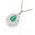 Autre Marque Collana con smeraldo e diamante Pt900 Pt850 Verde - vista 3