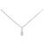 Autre Marque Collana in platino e diamanti Argento