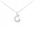 Autre Marque Collana in platino e diamanti Argento