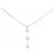 Autre Marque PT850 Platin-Halskette mit 0.30CT Diamant Silber