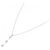Autre Marque PT850 Platin-Halskette mit 0.30CT Diamant Silber - Ansicht 2