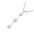 Autre Marque PT850 Platin-Halskette mit 0.30CT Diamant Silber - Ansicht 3
