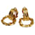 Yves Saint Laurent Boucles d'oreilles Round Circle Swing de Saint Laurent Doré  - vue 1