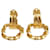 Yves Saint Laurent Boucles d'oreilles Round Circle Swing de Saint Laurent Doré  - vue 2