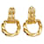 Yves Saint Laurent Boucles d'oreilles Round Circle Swing de Saint Laurent Doré  - vue 3