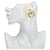 Yves Saint Laurent Boucles d'oreilles Round Circle Swing de Saint Laurent Doré  - vue 6