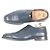 Autre Marque Mocassini Brogue REGAL in pelle pieno fiore Blu Blu navy - vista 4