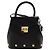 Borsa a tracolla e a mano 2WAY Salvatore Ferragamo in pelle di vitello Nero