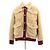 Chanel Strickjacke aus Kunstpelz beige