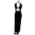 Autre Marque MANURI Langes schwarzes Viscose Kleid