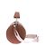 Borsa a mano Louis Vuitton Polochon Soft in pelle marrone - vista 4