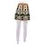 Christian Dior Lederrock mit Muster Beige