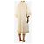 Autre Marque Oversized Kimono-Jacke in Creme - Größe UK 6 Roh - Ansicht 2