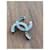 CC Logo Chanel Brosche Silber  - Ansicht 2