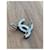 CC Logo Chanel Brosche Silber  - Ansicht 3