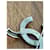CC Logo Chanel Brosche Silber  - Ansicht 4