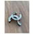 CC Logo Chanel Brosche Silber  - Ansicht 5