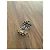 Chanel Blumenbrosche aus goldfarbenem Metall und Harz Braun Schwarz Gold hardware - Ansicht 4