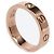 Anello Mini Love in oro rosa 18K e diamanti Cartier - vista 2