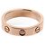 Anello Mini Love in oro rosa 18K e diamanti Cartier - vista 3