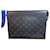 Pochette Louis Vuitton Monogram Eclipse Grigio antracite  - vista 1