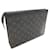 Pochette Louis Vuitton Monogram Eclipse Grigio antracite  - vista 6