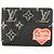 Portafoglio Slender Louis Vuitton Monogram Denim Nero