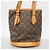 Borsa Tote Louis Vuitton Monogram Bucket PM Marrone - vista 13