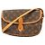Borsa a Spalla Louis Vuitton Monogram Gibeciere PM Marrone