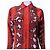 Blusa de seda con estampado de serpiente roja para mujer Equipment Castaño Blanco Impresión de pitón - vista 2