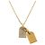 Collana Louis Vuitton Monogram Name Tag Motif Argento D'oro - vista 3