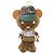 Chaveiro Urso de Pele Sintética Louis Vuitton Marrom