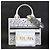 Borsa Christian Dior Amour Book Tote Nero Bianco Rosso - vista 17