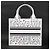 Borsa Christian Dior Amour Book Tote Nero Bianco Rosso - vista 3